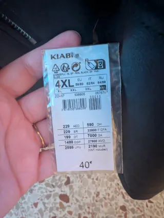Cazadora de piel sintética Kiabi 4XL