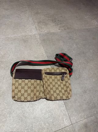 Riñonera Gucci Beige y Marrón