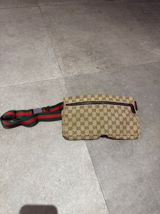 Riñonera Gucci Beige y Marrón