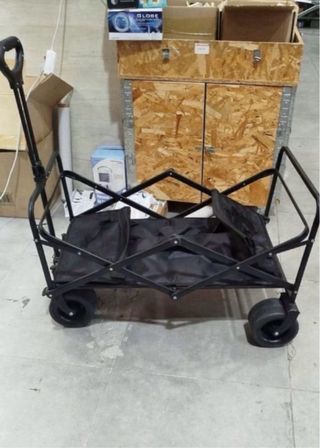 Carro plegable playa negro