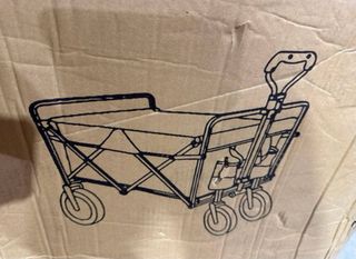 Carro plegable playa negro