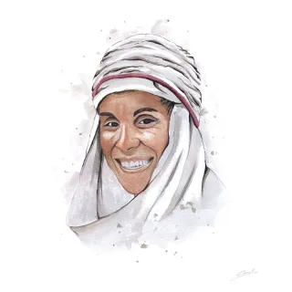 Retrato personalizado acuarela 