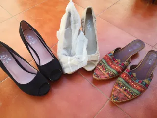 Lote 3 pares zapatos mujer 39