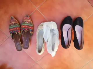 Lote 3 pares zapatos mujer 39