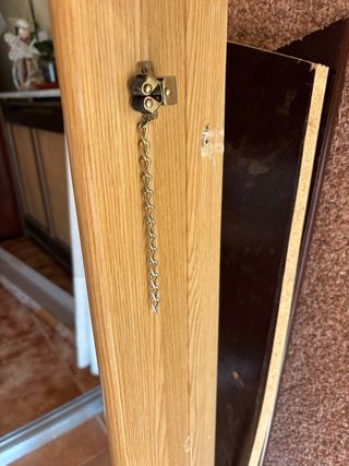 Cubreradiador madera y ratán
