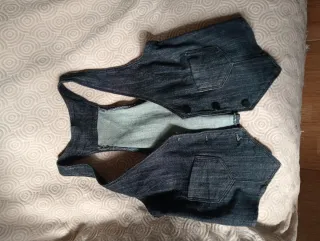 Chaleco vaquero azul