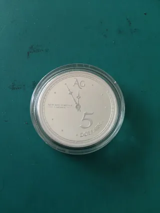 Moneda 5 Dólares 2019 Plata