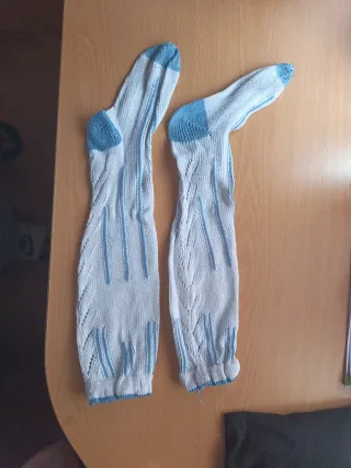 Calcetines Fallero Niño Azul y Blanco
