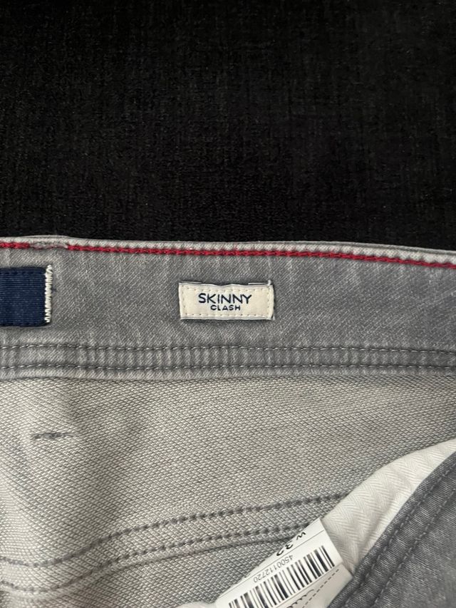 Pantalón Salsa Gris Desgastado Talla 32