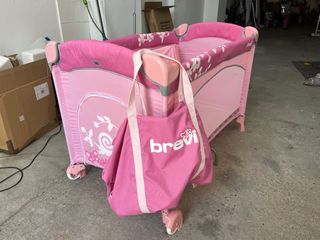 Cuna de viaje Brevi rosa