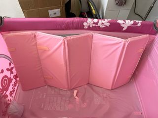 Cuna de viaje Brevi rosa