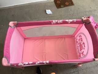 Cuna de viaje Brevi rosa