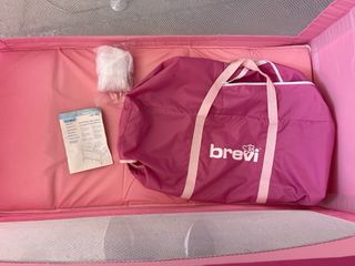 Cuna de viaje Brevi rosa