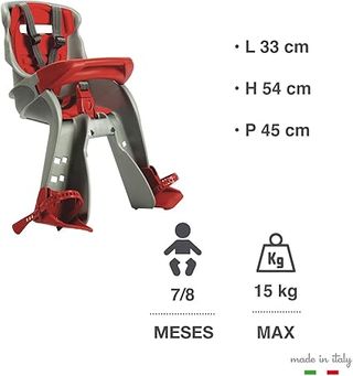 Seggiolino anteriore per bici da 7/8 mesi