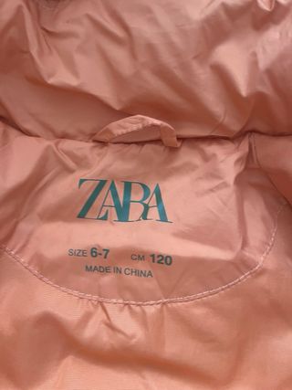 Cazadora niña Zara naranja 6-7 años