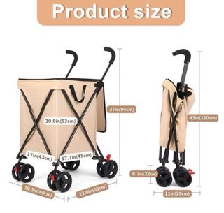 Carrito multifuncional beige
