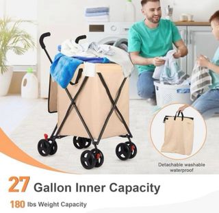 Carrito multifuncional beige