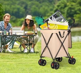 Carrito multifuncional beige