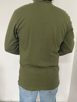 Polo Pedro del Hierro verde oliva manga larga