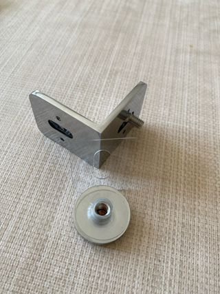 Escuadra Soporte Metálico Vidrio Mampara