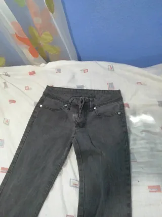 Pantalón vaquero recto Forloc gris mujer talla 36