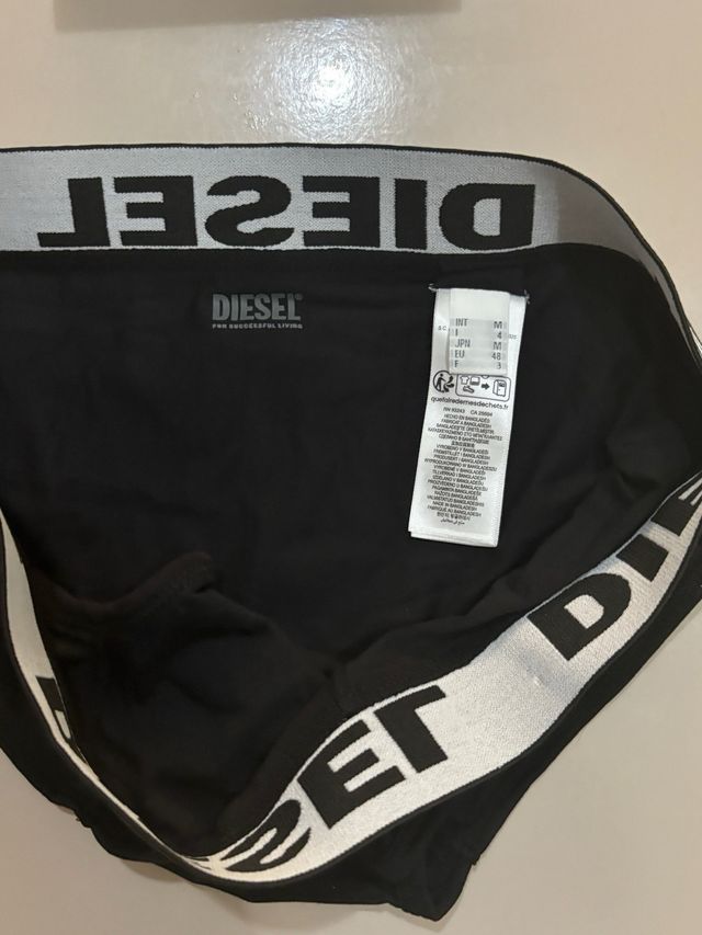 Diésel Pack 3 slips negros talla M