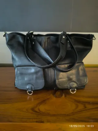 Bolso Piel Negro Carla Sade