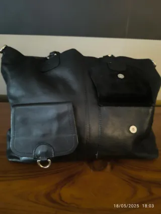 Bolso Piel Negro Carla Sade