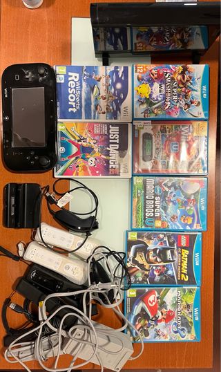 Nintendo Wii U Negra + Juegos y Accesorios