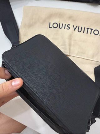 Bolso Louis Vuitton Alpha Negro Piel Granulada