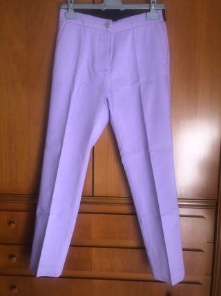 Pantalón mujer morado talla S
