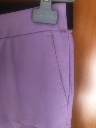 Pantalón mujer morado talla S