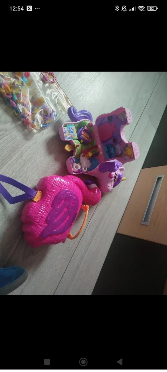 Lote Polly Pocket Flamingo y set de accesorios