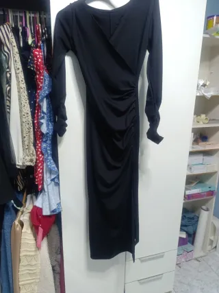 Vestido negro largo fiesta
