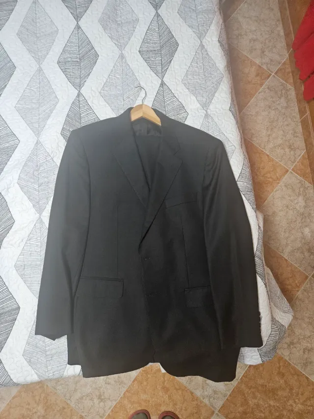 Traje Pedro del Hierro Negro Talla 52 pantalon