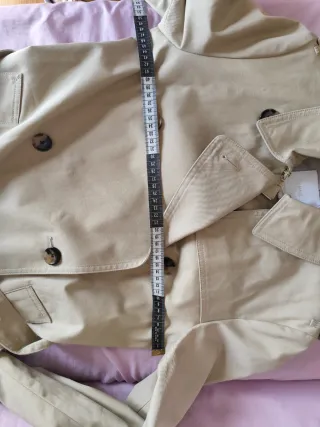 Abrigo gabardina beige nuevo