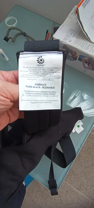 Ergobaby Embrace Portabebés Recién Nacido negro