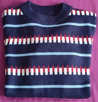 Lote 3 jerséis: azul, morado, blanco