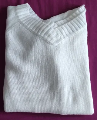 Lote 3 jerséis: azul, morado, blanco