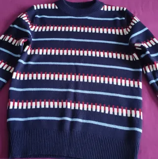 Lote 3 jerséis: azul, morado, blanco