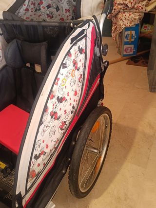 Rimorchio per bici elettriche per bambini.
