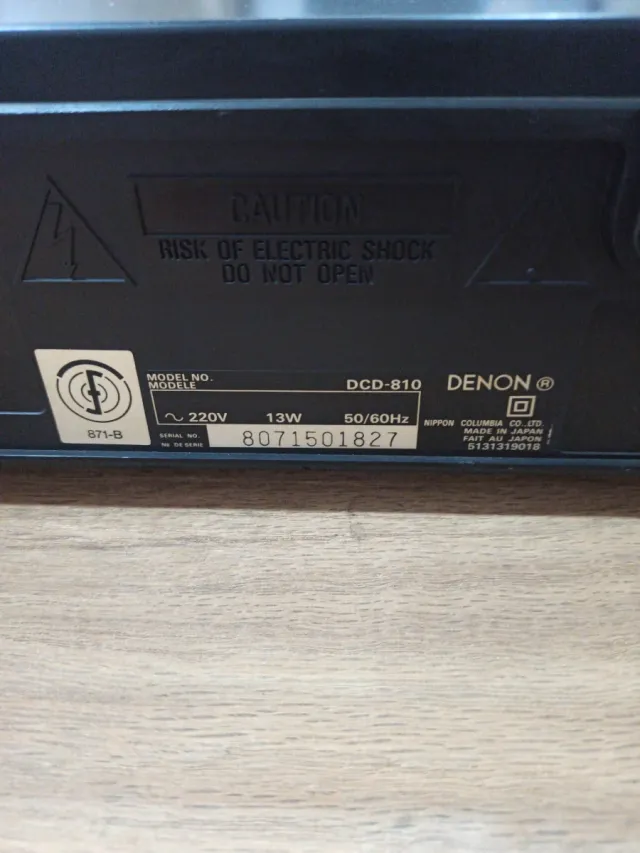 Reproductor CD Denon Negro