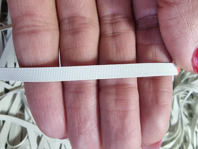 Fettuccia Elastica  Bianco 
