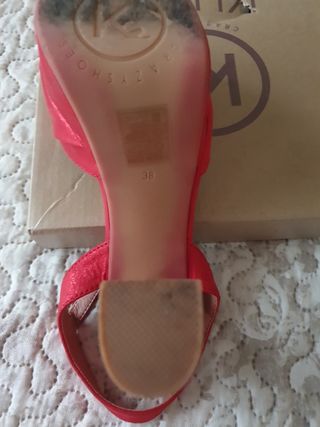 Sandalia plataforma KYLIE roja