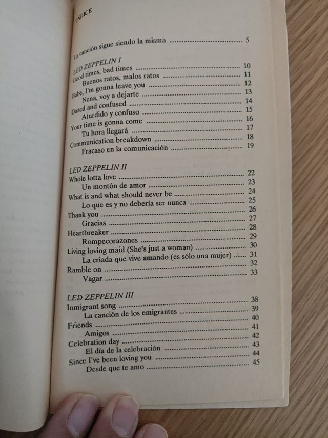Led Zeppelin Canciones 2ª Edición