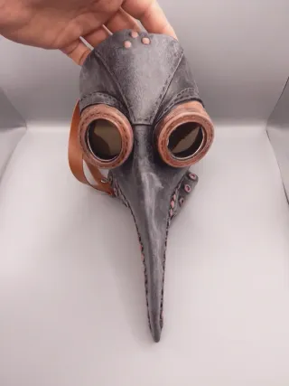 Máscara látex de Dr. de la peste Halloween - Nueva