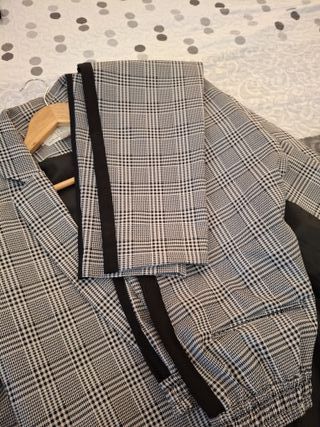 Traje de chaqueta a cuadros