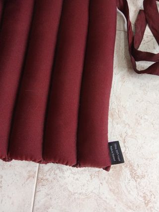 Set meditación cojín y colchoneta burdeos