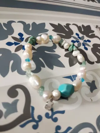 Pulsera Tous Turquesa y Perlas