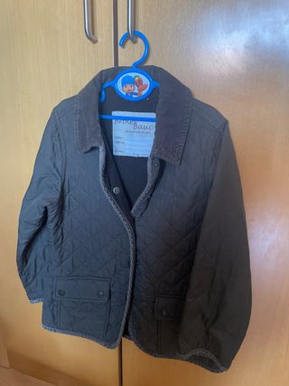 Chaqueta niño Brotes marrón acolchada TALLA 10